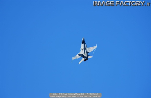 2003-10-10 Axalp Shooting Range 069 - FA-18C Hornet